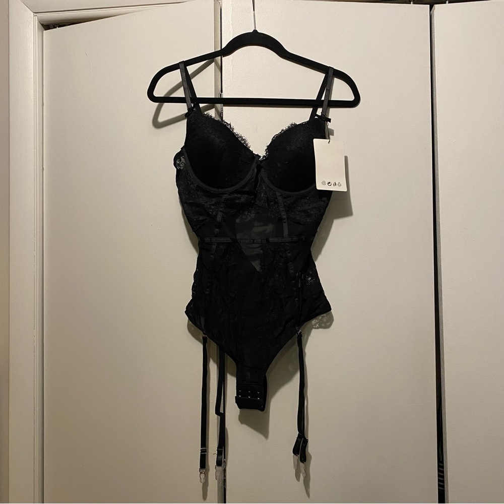 Body Key Black Lace Bodysuit
